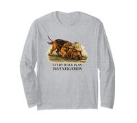 Bloodhound: Every Walk Is A Investigation, Divertido Amante de los Perros Manga Larga