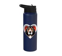 Bloodhound Heart - Refugio de rescate para cachorros y amantes de los perros Stainless Steel Insulated Water Bottle