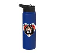 Bloodhound Heart - Refugio de rescate para cachorros y amantes de los perros Stainless Steel Insulated Water Bottle