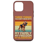Bloodhound Retro Vintage Tres Cosas con Las Que no te metes Carcasa para iPhone 12 Mini