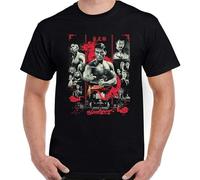 Bloodsport - Camiseta para hombre de artes marciales Jean Claude Van Damme Film Frank TOP, Negro, L