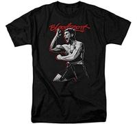 Bloodsport Mens T-Shirt 1980s Karate Movie Van Damme Cotton Graphic tee Size XXL