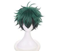 Bloody devil, Peluca de cosplay de anime para fiesta de disfraces de Halloween con gorro de peluca gratis para My Hero Academia (Izuku Midoriya)