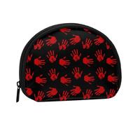 Bloody Hand 1 monedero, bonito mini monedero para mujer, pequeño bolso de cambio