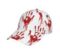 Bloody Handprints - Gorra de béisbol unisex de alta calidad, ajustable, estilo polo, ala curvada, color negro