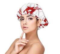 Bloody Handprints - Gorro para protección del cabello, gorro de dormir para mujeres y hombres, gorro de dormir de satén suave con banda elástica, negro, talla única, Negro, talla única