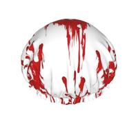 Bloody Handprints - Gorros de ducha reutilizables para mujeres y hombres, impermeables, antideslizantes, de secado rápido, pelo largo y corto