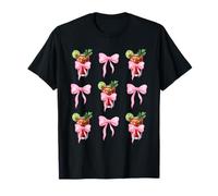 Bloody Mary Cocktail Beber Lover Pink Bow Brunch Coquette Camiseta