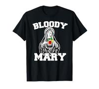 Bloody Mary Divertido Virgen María sosteniendo Bloody Mary Camiseta