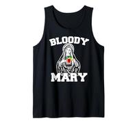 Bloody Mary Divertido Virgen María sosteniendo Bloody Mary Camiseta sin Mangas