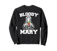 Bloody Mary Divertido Virgen María sosteniendo Bloody Mary Sudadera