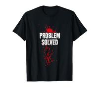 Bloody Problem Solved Blood Stain Halloween Camiseta