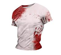 Bloody Problem Solved - Camiseta con estampado de Halloween con texto en inglés "I'm Fine Movie", beige, 4XL