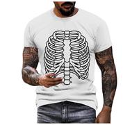 Bloody Problem Solved - Camiseta con estampado de Halloween para hombre, camisas holloween con estampado de sangre manchada de miedo, tela fina, 13-plata, M