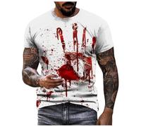 Bloody Problem Solved - Camiseta con estampado de Halloween para hombre, camisetas sangrientas de Halloween, disfraz de terrifier de The Evil Dead, camisetas divertidas de regalo, 5X L I'm Fine
