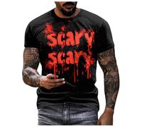 Bloody Problem Solved - Camiseta con estampado de Halloween para hombre, camisetas sangrientas de Halloween, disfraz de terrifier de The Evil Dead, camisetas divertidas de regalo, 5X L I'm Fine