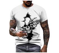 Bloody Problem Solved - Camiseta con estampado de Halloween para hombre, camisetas sangrientas de Halloween, disfraz de terrifier de The Evil Dead, camisetas divertidas de regalo, 5X L I'm Fine
