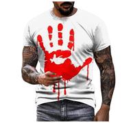 Bloody Problem Solved - Camiseta con estampado de Halloween para hombre, camisetas sangrientas de Halloween, disfraz de terrifier de The Evil Dead, camisetas divertidas de regalo, 5X L I'm Fine
