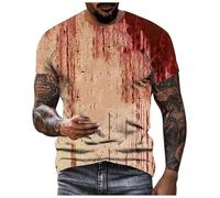 Bloody Problem Solved - Camiseta de Halloween con texto en inglés "It's Not My Blood Splatter Blood Stained Bloody Im The Problem Shirt Resolved Stained Scary Halloween Print, Morado (, M