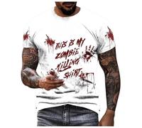 Bloody Problem Solved - Camiseta divertida con estampado de Halloween con estampado sangriento y divertido para regalos de Halloween, camisa Im Fine Shirt It's Not My Blood Splatter Blood Stained T