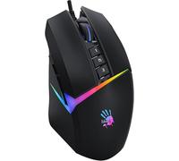 Bloody Ratón Activo para Juegos W60 con 1000 CPI USB Activo, Interruptor de configuración LOD de 4 Tipos, 5 Efectos de iluminación RGB virtuales, Rueda de Goma de inyección Dual