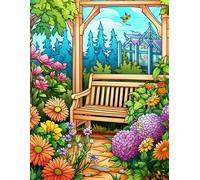 Bloom and Relax: 500 Pages Garden Coloring for Children and Adults.: Fun, detailed, and relaxing garden art for coloring.