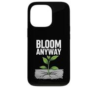 Bloom Anyway - Linda planta inspiradora en hormigón Carcasa para iPhone 13 Pro
