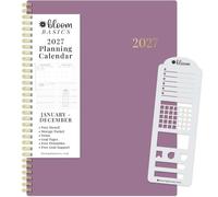 Bloom Basics - Agenda 2027, año calendario (enero a diciembre) con tapa flexible