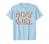 Bloom Bday Girl Cottagecore Cumpleaños Floral Sister Born 2006 Camiseta