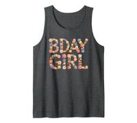 Bloom Bday Girl Cottagecore Cumpleaños Floral Sister Born 2006 Camiseta sin Mangas