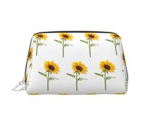 Bloom - Bolsa de maquillaje de viaje con compartimentos, bolsa de aseo portátil para mujer, Silver, One Size