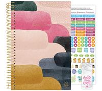 bloom daily planner Agenda 2023 calendario del año (enero de 2023 a diciembre de 2023) - 5.5 x 8.2 pulgadas - Agenda semanal/mensual con pegatinas y marcapáginas - tonos joya