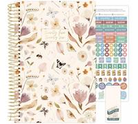 bloom daily planners Agenda diaria del año académico 2025-2026 (julio de 2025 a julio de 2026), calendario semanal y mensual, organizador con calcomanías y marcapáginas, 5.5 x 8.25 pulgadas, jardín de