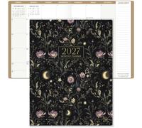 bloom daily planners Agenda mensual 2027 (enero de 2027 a diciembre de 2027) - Organizador de horarios floral grande de 9 x 12 pulgadas, jardín iluminado por la luna