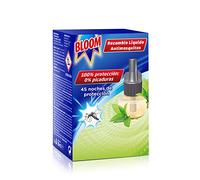 Bloom Eléctrico Líquido Recambio Menta, insecticida eléctrico para mosquitos común y tigre, 45 noches de protección, eficacia probada