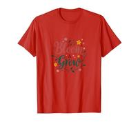 Bloom & Grow Floral Inspirador Camiseta, Hombre, Rojo, 3XL