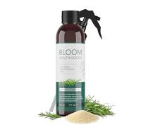 Bloom Health Goods Spray de crecimiento tónico de agua de arroz fermentado y romero para la salud del cabello, ingredientes de plantas enteras, 6 onzas líquidas