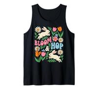 Bloom & Hop - Conejo de Pascua con diseño Floral de Primavera Camiseta sin Mangas