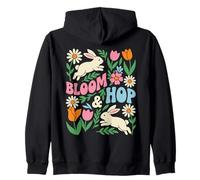 Bloom & Hop - Conejo de Pascua con diseño Floral de Primavera Sudadera con Capucha