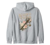 Bloom In Chaos Vintage Key Roses Floral Cita Sudadera con Capucha