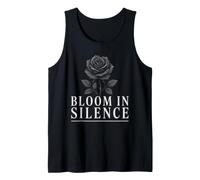 Bloom In Silence - Rosa Vintage inspiradora Floral Camiseta sin Mangas