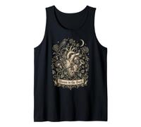 Bloom in The Dark Gothic Anatómico Corazón Raven Goth Girl Camiseta sin Mangas