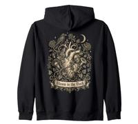 Bloom in The Dark Gothic Anatómico Corazón Raven Goth Girl Sudadera con Capucha