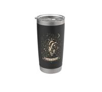 Bloom in the Dark Gothic Anatómico Corazón Raven Goth Girl Vaso térmico de acero inoxidable de doble pared