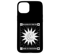 Bloom In Truth - Rise In Freedom (gráfico Boho Sun and Moon Graphic) Carcasa para iPhone 15 Plus