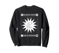 Bloom In Truth - Rise In Freedom (gráfico Boho Sun and Moon Graphic) Sudadera