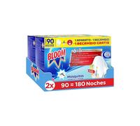 Bloom Insecticida Eléctrico Líquido (2 aparatos + 4 recambios), antimosquitos 6 en 1, insecticida contra mosquitos común y tigre, hasta 180 noches de...