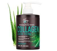 Bloom Its a Great Skin Day Bloom Crema reafirmante de colágeno para el cuerpo y la cara. Hidratante intensivo con extractos de aloe vera y té verde para la piel seca y envejecida. Grande 15 oz (444 ml