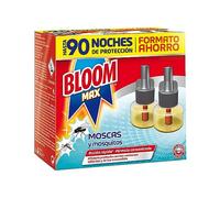 Bloom Recambio eléctrico líquido Max – insecticida para mosquitos común y tigre – Pack 2 (90 noches)