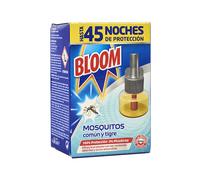 Bloom Recambio insecticida eléctrico mosquitos común y tigre 45 noches 18 ml 1 ud
